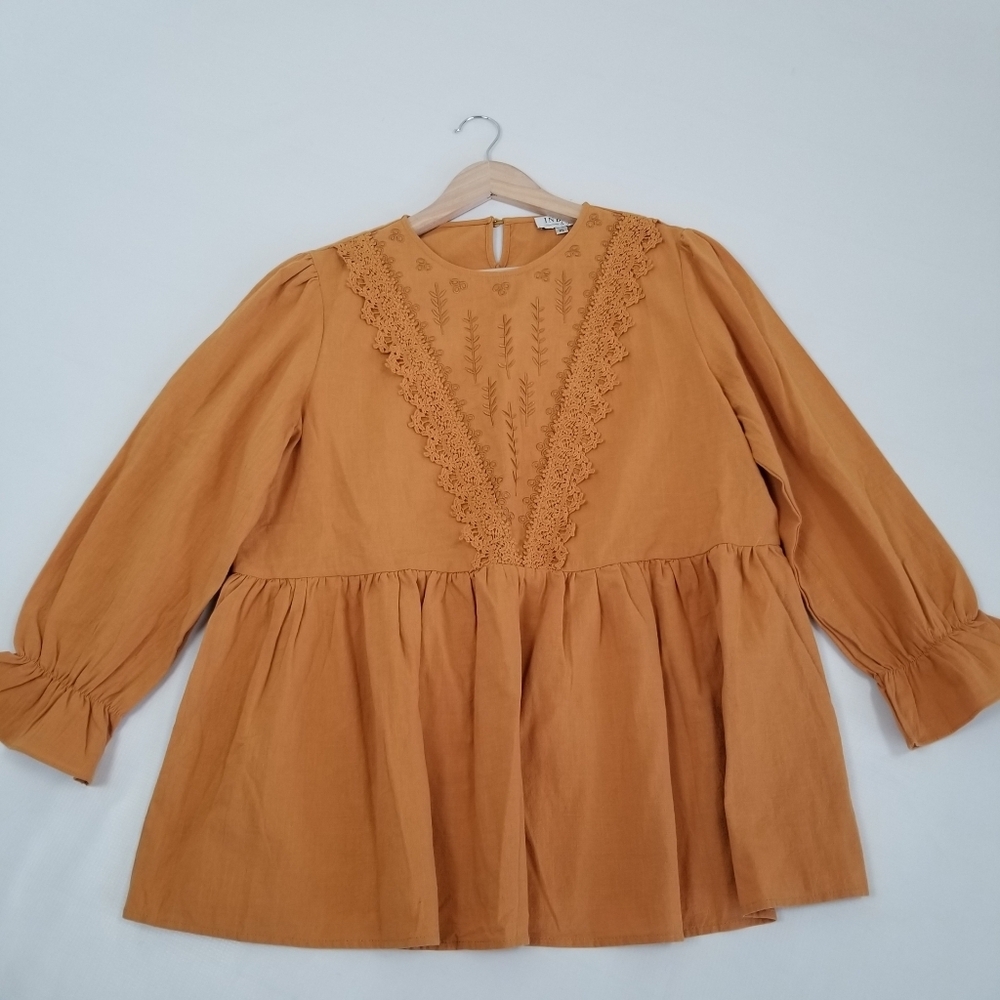 Indie & Co. Cotton 3/4 Sleeve Top XL